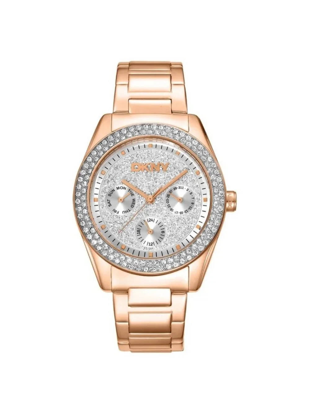 NWT DKNY Fashion Silver-tone Dial Ladies Watch